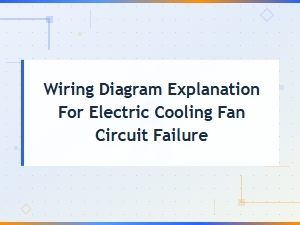 Electric Cooling Fan Wiring Diagram